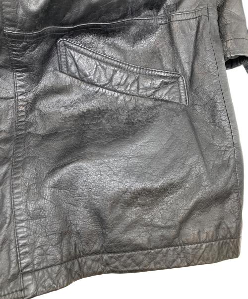 古着（フルギ）古着 (フルギ) カウレザージャケット ブラック サイズ:Lの古着・服飾アイテム