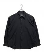 green label relaxingグリーンレーベルリラクシング）の古着「FREE LITCH シャツジャケット」｜ブラック