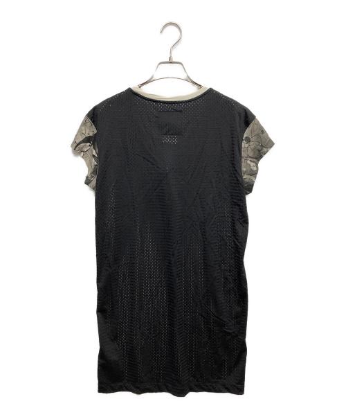 DIESEL（ディーゼル）DIESEL (ディーゼル) 半袖ワンピース ベージュ×ブラック サイズ:Sの古着・服飾アイテム
