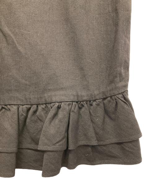 DIESEL（ディーゼル）DIESEL (ディーゼル) フリルショートスリーブカットソー ブラック サイズ:Sの古着・服飾アイテム