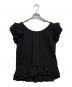 DIESEL (ディーゼル) フリルショートスリーブカットソー ブラック サイズ:S：5000円