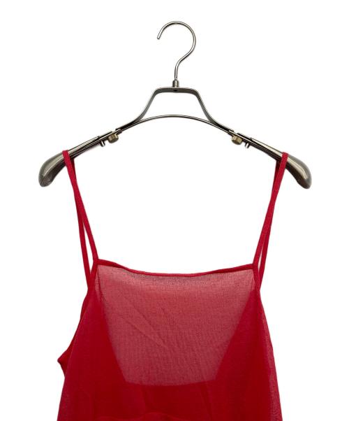 BALLSEY（ボールジィ）BALLSEY (ボールジィ) ノースリーブワンピース レッド サイズ:36 未使用品の古着・服飾アイテム