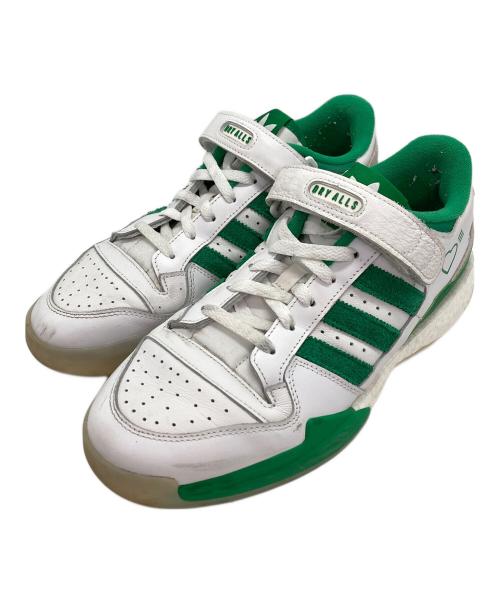 adidas（アディダス）adidas (アディダス) HUMAN MADE (ヒューマンメイド) コンソーシアム フォーラム ロー グリーン×ホワイト サイズ:27の古着・服飾アイテム