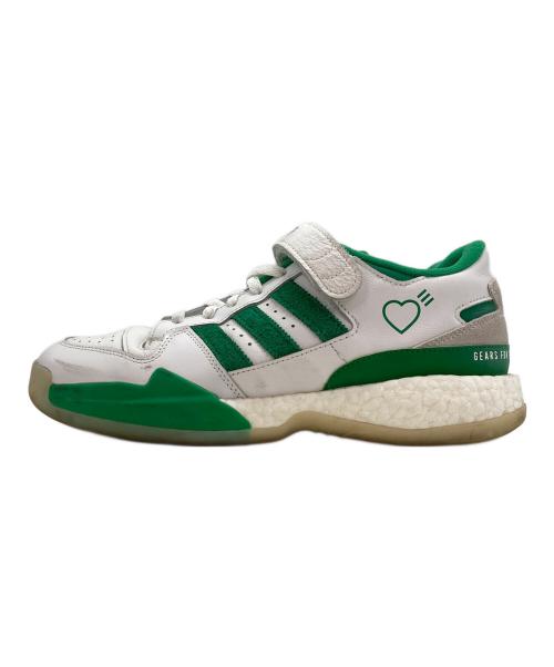 adidas（アディダス）adidas (アディダス) HUMAN MADE (ヒューマンメイド) コンソーシアム フォーラム ロー グリーン×ホワイト サイズ:27の古着・服飾アイテム
