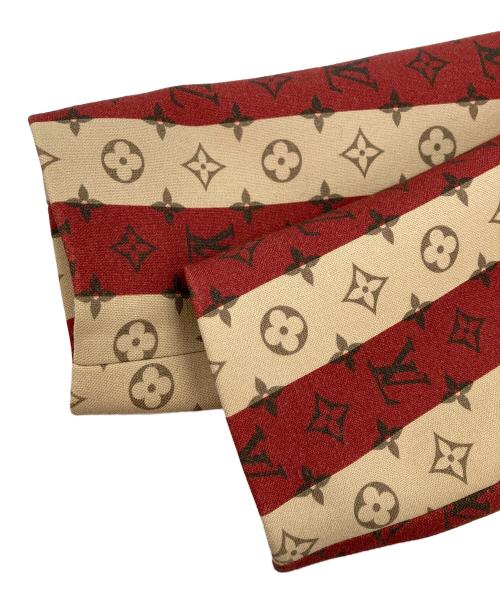 LOUIS VUITTON（ルイ ヴィトン）LOUIS VUITTON (ルイ ヴィトン) NIGO (二ゴー) モノグラムトランクストライプポケットジャケット レッド サイズ:48の古着・服飾アイテム