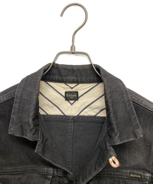 Paul Smith JEANS（ポールスミス ジーンズ）Paul Smith JEANS (ポールスミス ジーンズ) デニムトラッカージャケット ブラック サイズ:Mの古着・服飾アイテム