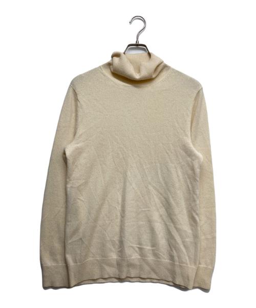 UNITED ARROWS（ユナイテッドアローズ）UNITED ARROWS (ユナイテッドアローズ) カシミヤタートルネックニット ホワイト サイズ:Mの古着・服飾アイテム