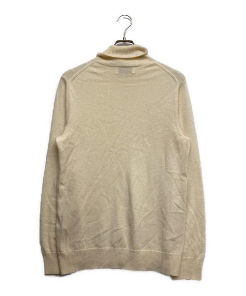 UNITED ARROWS（ユナイテッドアローズ）UNITED ARROWS (ユナイテッドアローズ) カシミヤタートルネックニット ホワイト サイズ:Mの古着・服飾アイテム