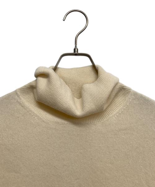 UNITED ARROWS（ユナイテッドアローズ）UNITED ARROWS (ユナイテッドアローズ) カシミヤタートルネックニット ホワイト サイズ:Mの古着・服飾アイテム