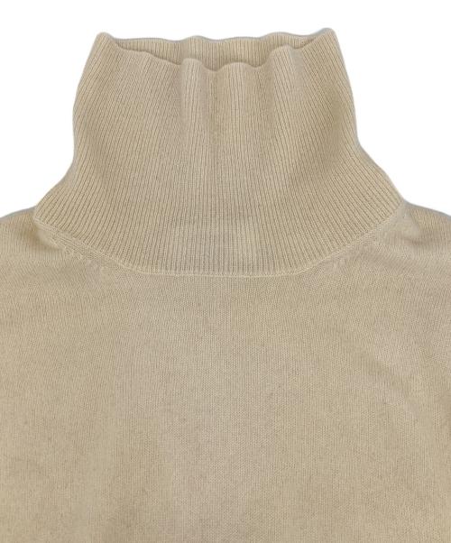 UNITED ARROWS（ユナイテッドアローズ）UNITED ARROWS (ユナイテッドアローズ) カシミヤタートルネックニット ホワイト サイズ:Mの古着・服飾アイテム