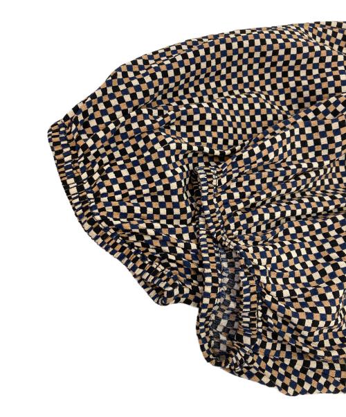 GANNI（ガニー）Ganni (ガニー) ブラウスワンピース ブラウン サイズ:36の古着・服飾アイテム