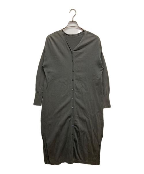 UNTITLED（アンタイトル）UNTITLED (アンタイトル) ロングカーディガン グレー サイズ:2の古着・服飾アイテム