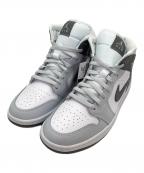 NIKEナイキ）の古着「エア ジョーダン 1 ミッド」｜グレー×ホワイト