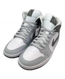NIKE（ナイキ）の古着「エア ジョーダン 1 ミッド」｜グレー×ホワイト