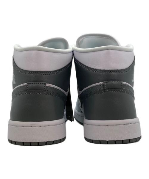 NIKE（ナイキ）NIKE (ナイキ) エア ジョーダン 1 ミッド グレー×ホワイト サイズ:28.5 未使用品の古着・服飾アイテム