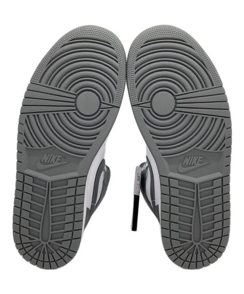 NIKE（ナイキ）NIKE (ナイキ) エア ジョーダン 1 ミッド グレー×ホワイト サイズ:28.5 未使用品の古着・服飾アイテム