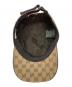 中古・古着 GUCCI (グッチ) ベースボールキャップ ブラウン サイズ:59㎝：20000円