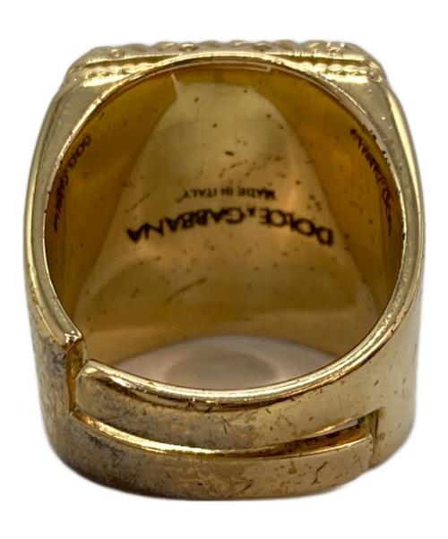 DOLCE & GABBANA（ドルチェ＆ガッバーナ）DOLCE & GABBANA (ドルチェ＆ガッバーナ) DCロゴリング ゴールド サイズ:16号の古着・服飾アイテム