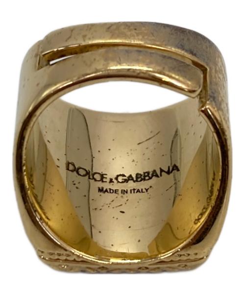 DOLCE & GABBANA（ドルチェ＆ガッバーナ）DOLCE & GABBANA (ドルチェ＆ガッバーナ) DCロゴリング ゴールド サイズ:16号の古着・服飾アイテム