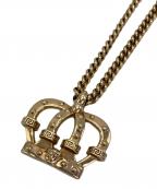 VERSACEヴェルサーチェ）の古着「クラウンネックレス」｜ゴールド