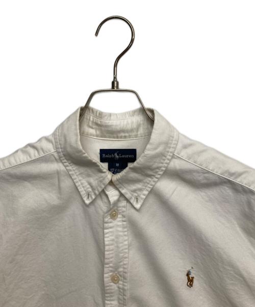 RALPH LAUREN（ラルフローレン）RALPH LAUREN (ラルフローレン) ボタンダウンシャツ ホワイト サイズ:18の古着・服飾アイテム