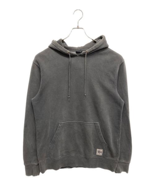 stussy（ステューシー）stussy (ステューシー) プルオーバーパーカー グレー サイズ:Mの古着・服飾アイテム