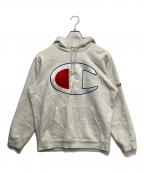 Champion×SUPREMEチャンピオン×シュプリーム）の古着「Stain Logo Hoodie」｜グレー