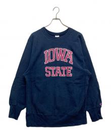 Champion（チャンピオン）の古着「IOWA STATE リバースウィーブスウェット」｜ネイビー