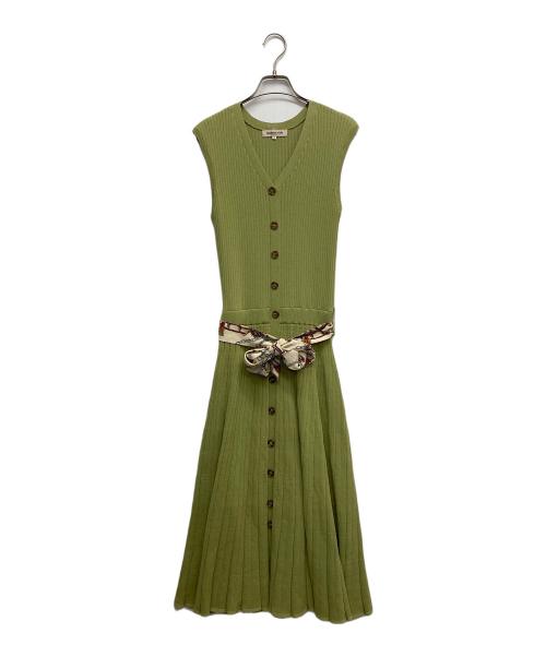 Apuweiser-riche（アプワイザーリッシェ）Apuweiser-riche (アプワイザーリッシェ) ノースリーブワンピース グリーン サイズ:2の古着・服飾アイテム