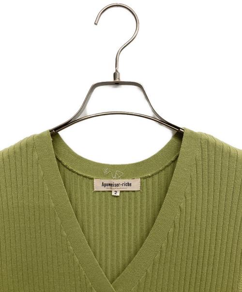 Apuweiser-riche（アプワイザーリッシェ）Apuweiser-riche (アプワイザーリッシェ) ノースリーブワンピース グリーン サイズ:2の古着・服飾アイテム