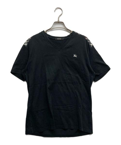 BURBERRY BLACK LABEL（バーバリーブラックレーベル）BURBERRY BLACK LABEL (バーバリーブラックレーベル) 半袖カットソー ブラック サイズ:3の古着・服飾アイテム