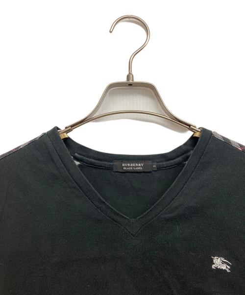 BURBERRY BLACK LABEL（バーバリーブラックレーベル）BURBERRY BLACK LABEL (バーバリーブラックレーベル) 半袖カットソー ブラック サイズ:3の古着・服飾アイテム