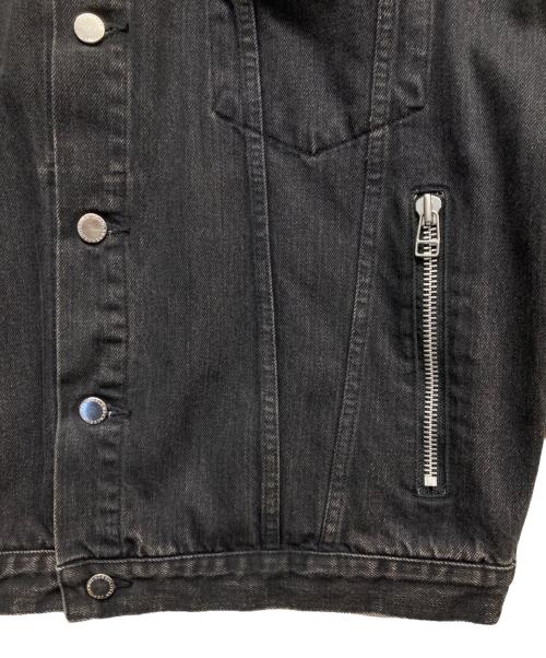 JOHN LAWRENCE SULLIVAN（ジョン ローレンス サリバン）JOHN LAWRENCE SULLIVAN (ジョン ローレンス サリバン) ジップデニムジャケット ブラック サイズ:48の古着・服飾アイテム