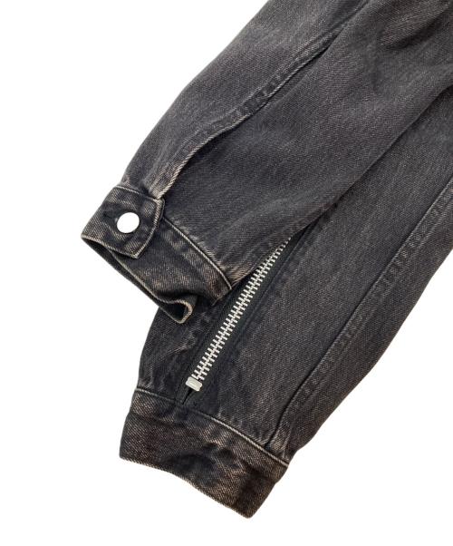 JOHN LAWRENCE SULLIVAN（ジョン ローレンス サリバン）JOHN LAWRENCE SULLIVAN (ジョン ローレンス サリバン) ジップデニムジャケット ブラック サイズ:48の古着・服飾アイテム