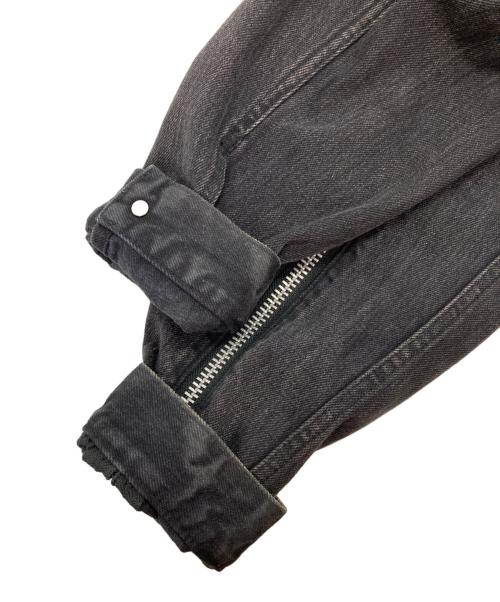 JOHN LAWRENCE SULLIVAN（ジョン ローレンス サリバン）JOHN LAWRENCE SULLIVAN (ジョン ローレンス サリバン) ジップデニムジャケット ブラック サイズ:48の古着・服飾アイテム