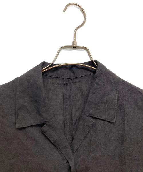 BEAUTY&YOUTH（ビューティーアンドユース）BEAUTY&YOUTH (ビューティーアンドユース) オープンカラー シャツワンピース ブラック サイズ:Mの古着・服飾アイテム