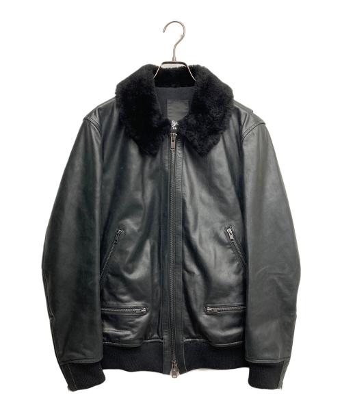 Denham（デンハム）Denham (デンハム) A-2レザージャケット ブラック サイズ:Lの古着・服飾アイテム