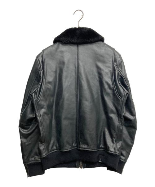 Denham（デンハム）Denham (デンハム) A-2レザージャケット ブラック サイズ:Lの古着・服飾アイテム