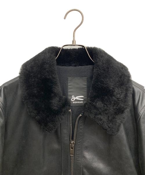 Denham（デンハム）Denham (デンハム) A-2レザージャケット ブラック サイズ:Lの古着・服飾アイテム