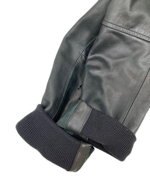 Denham（デンハム）Denham (デンハム) A-2レザージャケット ブラック サイズ:Lの古着・服飾アイテム