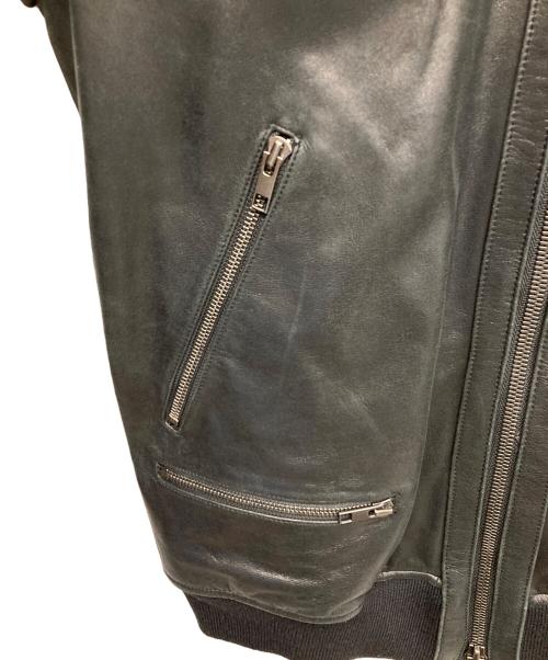 Denham（デンハム）Denham (デンハム) A-2レザージャケット ブラック サイズ:Lの古着・服飾アイテム
