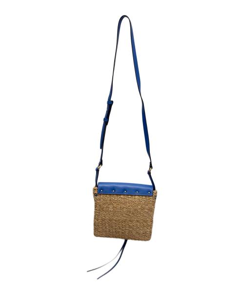 TORY BURCH（トリーバーチ）TORY BURCH (トリーバーチ) Miller Straw Crossbody/ショルダーバッグ ブルーの古着・服飾アイテム