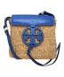 TORY BURCH（トリーバーチ）の古着「Miller Straw Crossbody/ショルダーバッグ」｜ブルー