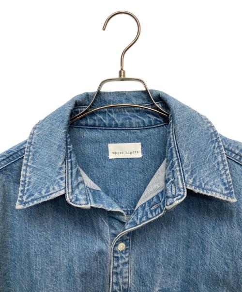 upper hights（アッパーハイツ）upper hights (アッパーハイツ) ダメージ加工デニムシャツ ブルー サイズ:1の古着・服飾アイテム