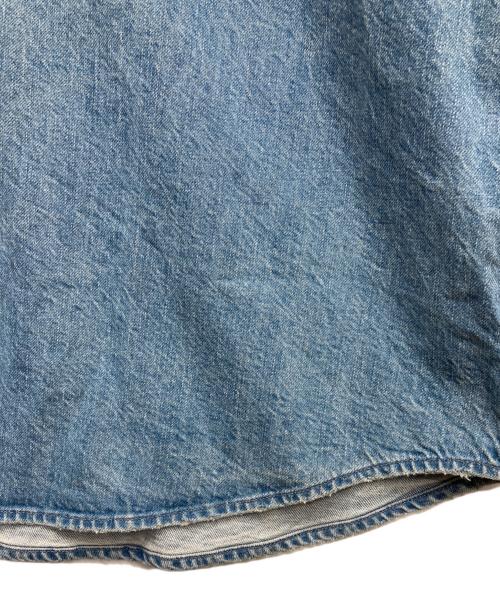 upper hights（アッパーハイツ）upper hights (アッパーハイツ) ダメージ加工デニムシャツ ブルー サイズ:1の古着・服飾アイテム