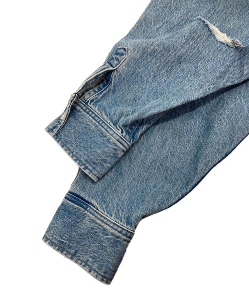 upper hights（アッパーハイツ）upper hights (アッパーハイツ) ダメージ加工デニムシャツ ブルー サイズ:1の古着・服飾アイテム