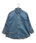 upper hights（アッパーハイツ）の古着「ダメージ加工デニムシャツ」｜ブルー