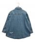 upper hights (アッパーハイツ) ダメージ加工デニムシャツ ブルー サイズ:1：10000円