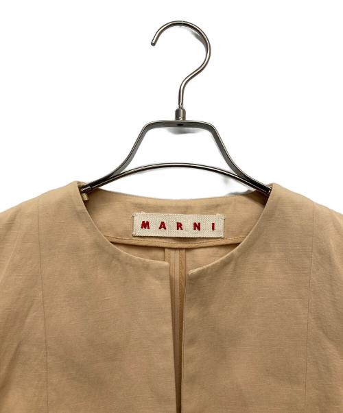 MARNI（マルニ）MARNI (マルニ) ノーカラージャケット イエロー サイズ:42の古着・服飾アイテム