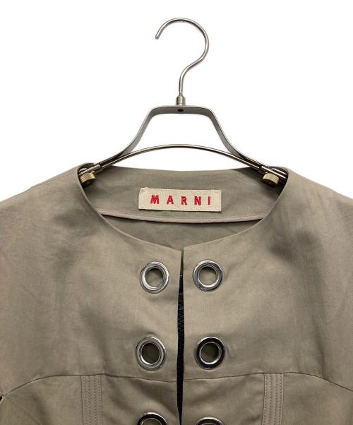 MARNI（マルニ）MARNI (マルニ) リングノースリーブワンピース ベージュ サイズ:42の古着・服飾アイテム